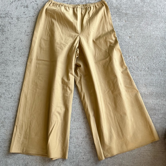 Vince Pants - Vince Wide Leg Pants in Mustard Tan